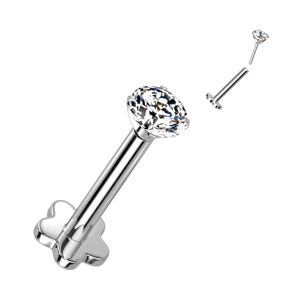 Classic Prong Set CZ (Gold or Silver)