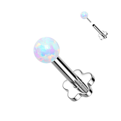 Opal Ball Top (White, Pink, or Purple)