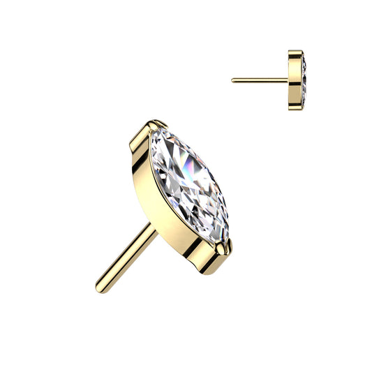 Single Marquise CZ (Gold or Silver)